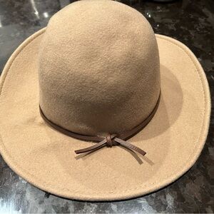 Madewell Camel Felt Hat with Brown Band